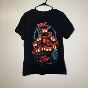 Hot Topic Black “Free Demons” Graphic Tee